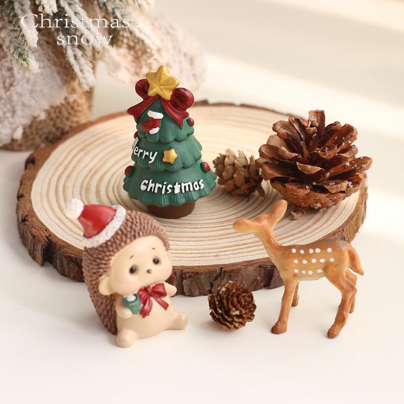 Christmas Decorations Desk Accessories Cute Santa Claus Christmas Tree Ornaments Party Photo Props Christmas Figures