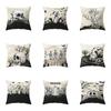 Horror Halloween Pumpkin Skull Print Pattern Cushion Cover Home Living Room Sofa Decoration Polyester Pillow Pillow Cover