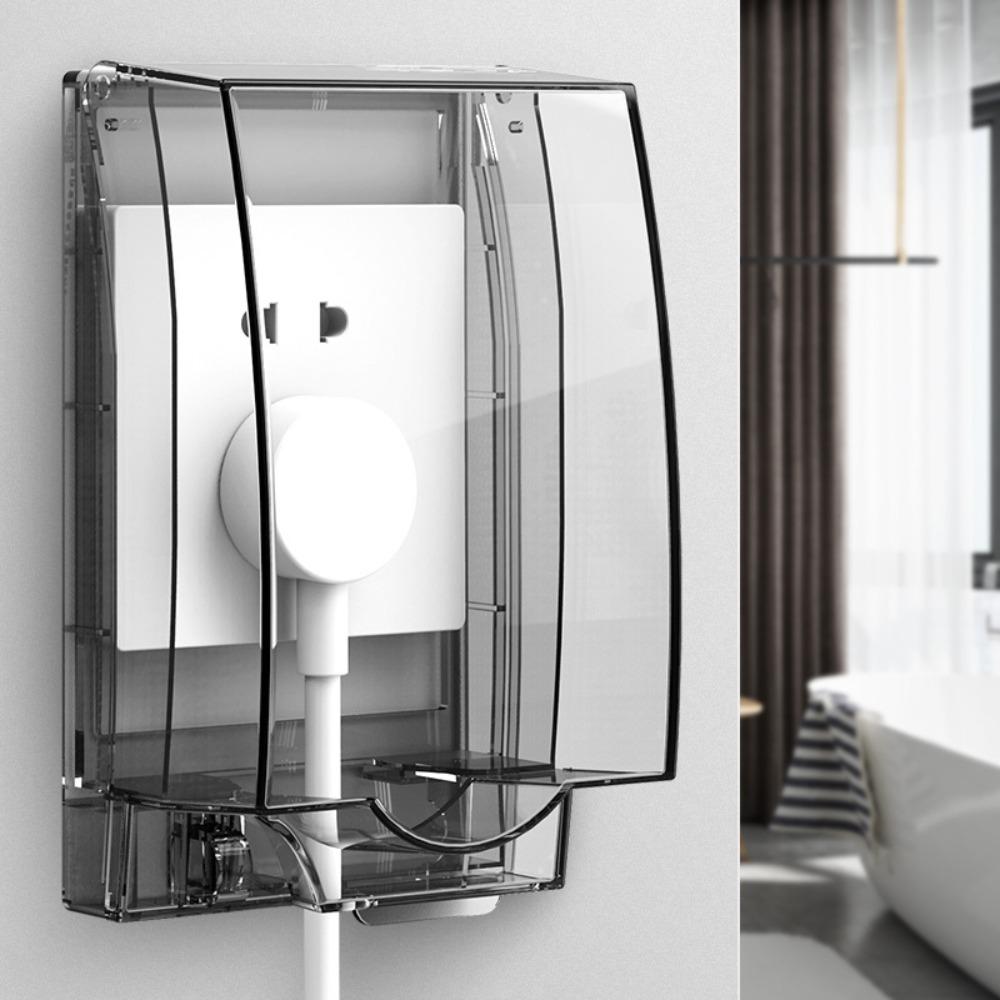 Настенная защитная крышка для выключателя Самоклеящаяся Увеличенная защита Розетка Ванная комната