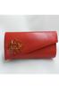 Women's Stylish and Useful Evening Dress Bag Red Artificial Leather Red Stone Evening Bag