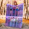KPOP Hunter Flannel Blanket Soft Warm All-Season Throw, Design for Camping, Car Travel, Hiking Sofa, Bed, Office Perfect Gift for Parties