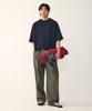 STUDIO TOMBOY [Мужской] Черная футболка оверсайз с коротким рукавом и рукавом реглан 9156222313