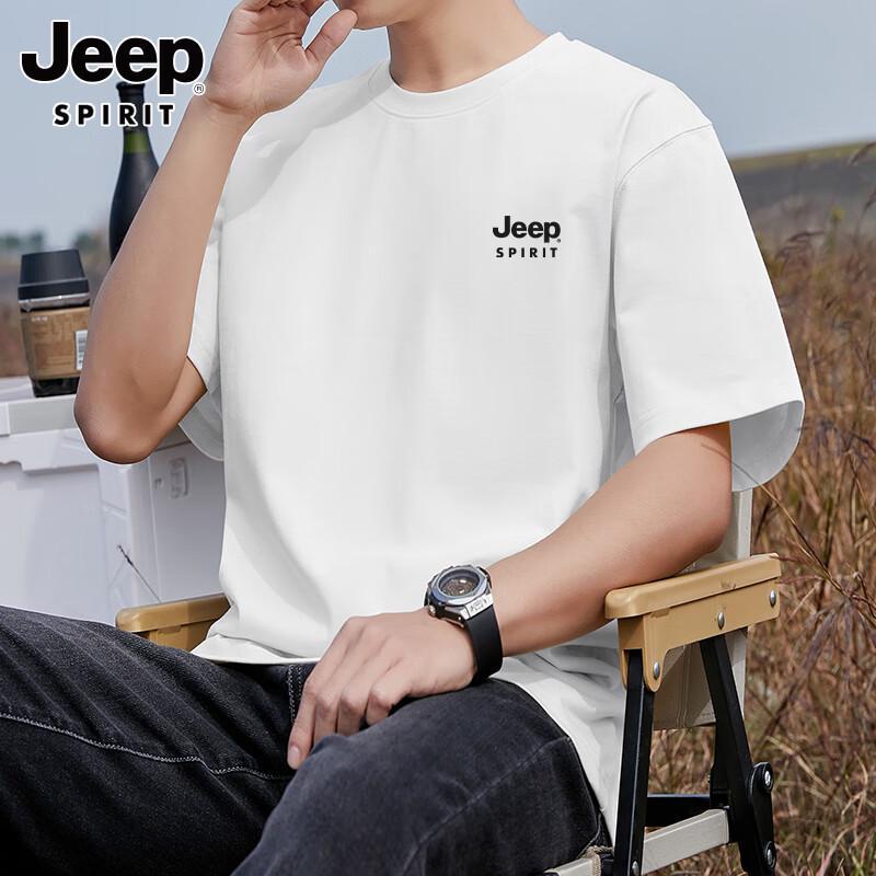Мужская хлопковая футболка JEEP SPIRIT 220 г/м² свободного кроя
