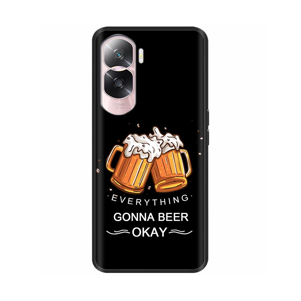 Чехол для Honor 90 Lite 5G Чехол для Honor 90 Smart Цветок Мягкий Жидкий Силикон Чехол для Телефона Для Honor 90 Pro Honor90 Чехлы 90Lite Обложка