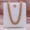 PATAYA Ожерелье-браслет в итальянском стиле розового золота в винтажном стиле