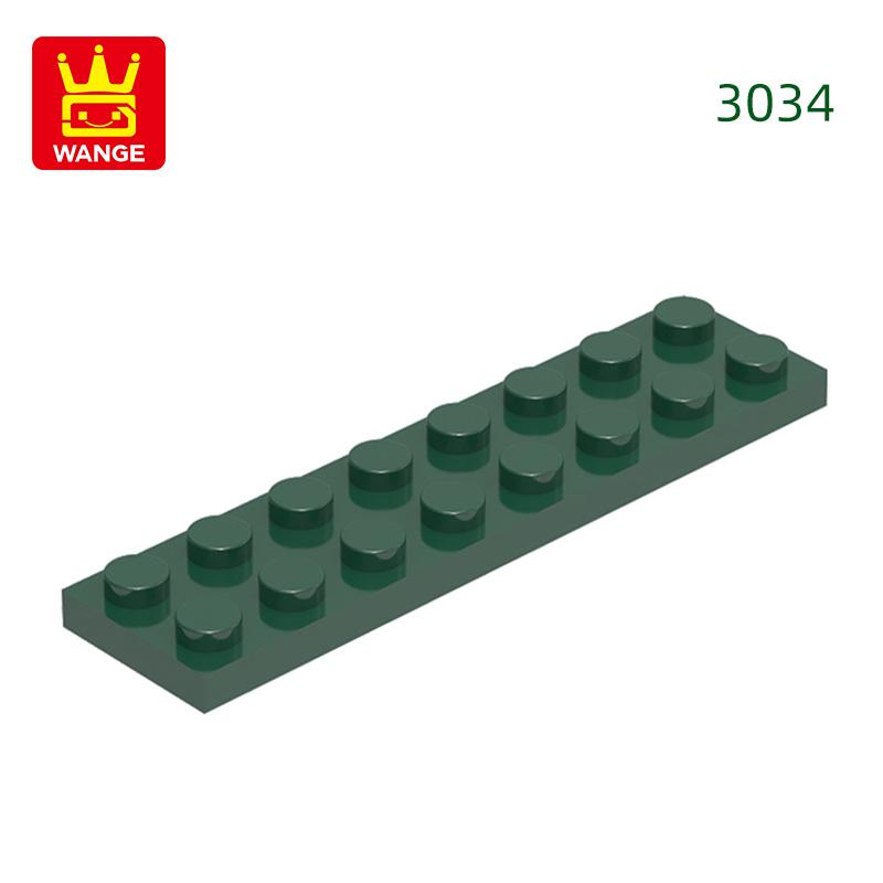Нетоксичный 44 шт./лот 3034 2x8 Основа Строительные блоки Moc Базовые компоненты Деталь Совместимо с Кирпичи Детская игрушка Подарочная коробка