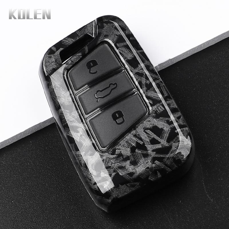 Abs Carbon Fiber Style Car Key Case Cover For Vw Volkswagen Magotan Gte Passat B6 B7 B8 Cc Arteon Skoda Fabia Superb A7 Kodiaq