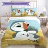 3 шт. Комплект постельного белья Puffin Rock Закрытие на пододеяльник Включает 1 пододеяльник и 2 наволочки, Мягкий и удобный для всех сезонов.