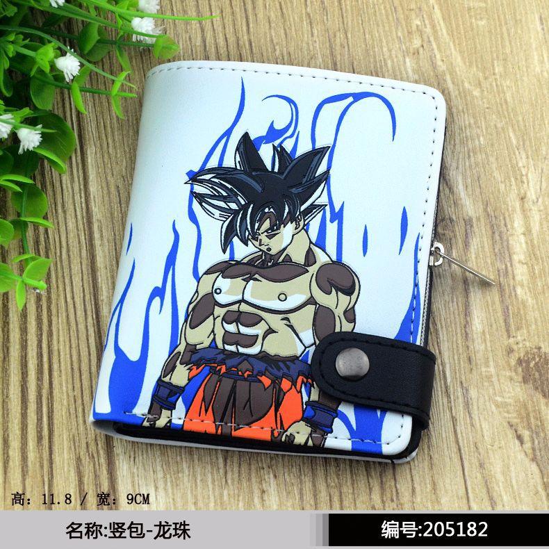 Новый горячий аниме Кошелек Dragon Ball с держателем для ID-карты Мужской Женский Короткий Складной Кошелек для монет из ПУ Кошелек-зажим для денег Кошельки Косплей Подарок
