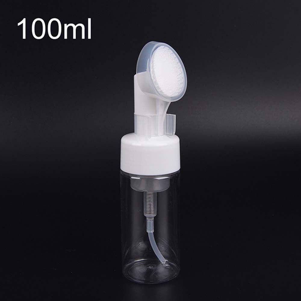 Portable Sub-bottling Tool Froth Pump Soap Mousses Liquid Spray Bottle Refillable Bottles Foaming Bottle With Cleansing Brush
