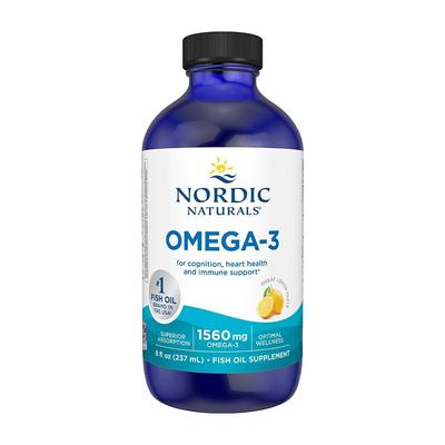 Омега-3 Жидкая 1560 мг ЭПК 745/ДГК 500 Лимонный Вкус, 8 жидких унций