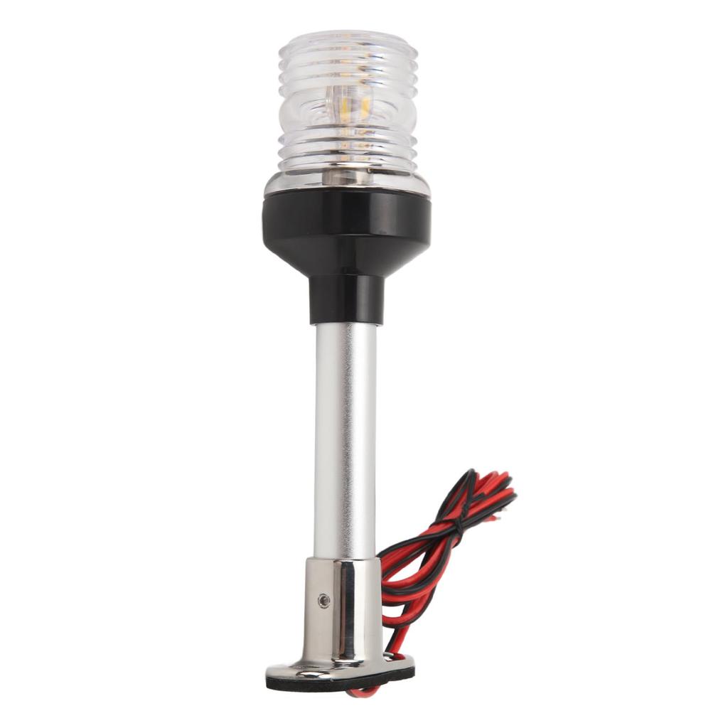 8 Inch Boat Stern Light IP66 Waterproof Over 2NM Visibility Stainless Steel Base Round Boat Anchor Light for Fishing