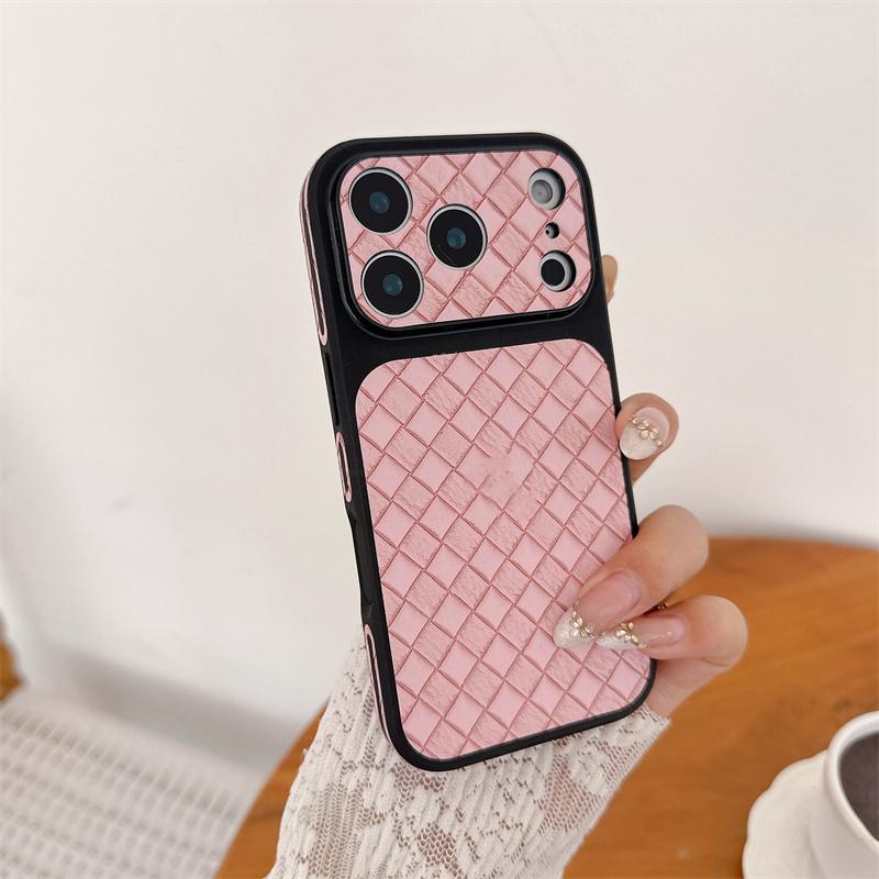 Боковой Чехол для Телефона с Алмазной Сеткой Для Для Iphone 17 16 1 14 13 Pro Max Мгновенный Поворот 17 Большое Окно Ударопрочный Чехол