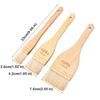 3pcs Good Absorbent Barbecue Oil Brush Wooden Handle Kitchen Brush Sauce Brush  Mooncake