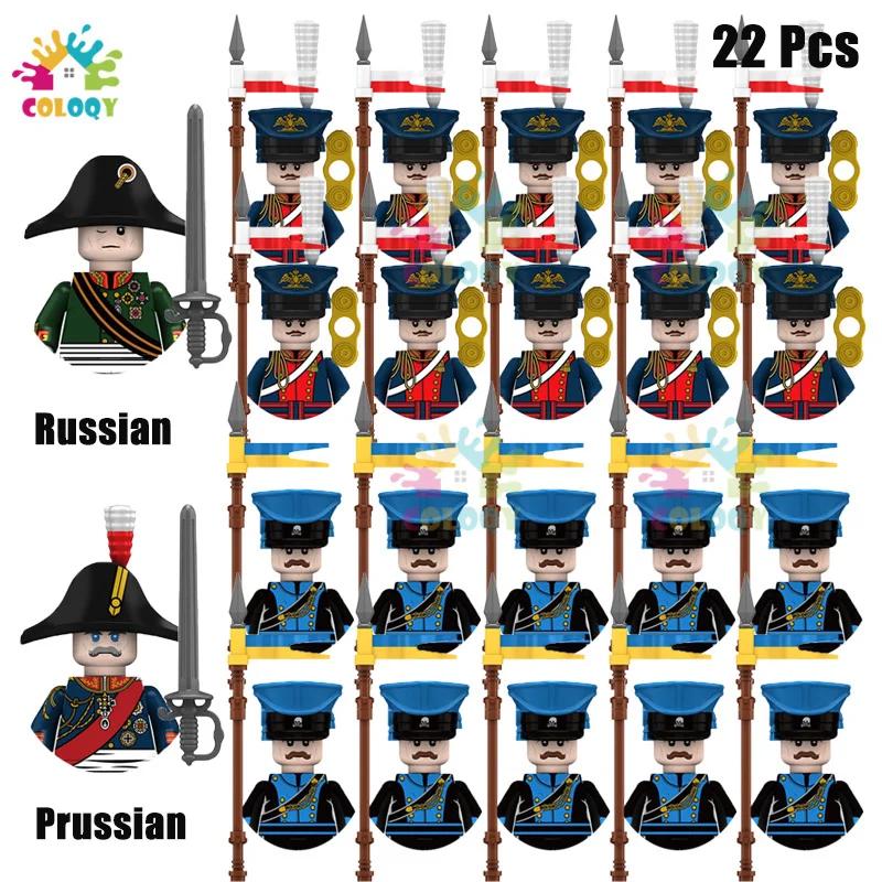Kids Toys 22Pcs/10Pcs Napoleonic Wars Military Soldier Building Blocks Imperial Navy Figures Toys For Kids Birthday Gifts