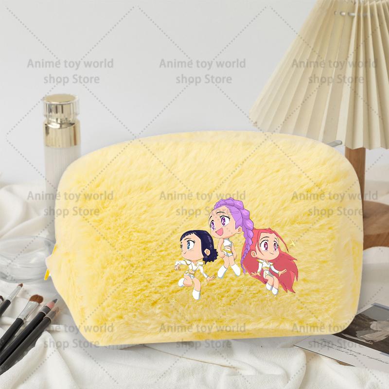 Kpop Demon Hunter Girls Women Plushes Cosmetic Bag New Makeup Bags Ladies Travel Organization Pouch Pink Pencil Case Gift
