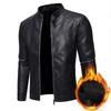 Men's Black Leather Jacket Motorcycle Jacket Fashion New Slim Casual Men's Leather Jacket Motorcycle Jacket