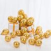Gold chrome balloons birthday decoration set of 100 large metallic pieces