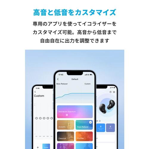 Anker Soundcore Life A3i (Bluetooth 5.2) [Полностью беспроводные наушники/шумоподавление/до 40 часов воспроизведения музыки/многоточечное подключение] Черный