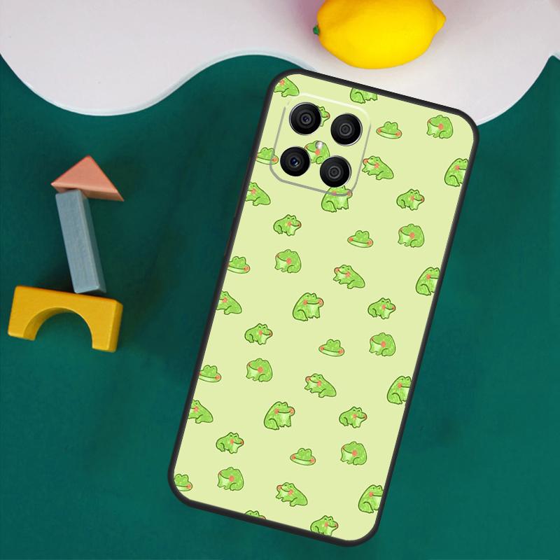 Коттеджкор Лягушка Гриб Луна Ведьминский Чехол Для Honor Magic 7 Pro 5 6 Lite Honor 200 Pro 50 70 90 X9a X8a X8 X9 X8b X9b X9c Обложка