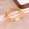Natural Citrine Tower Crystal Beaded Bracelet 10mm Best Friend Girlfriend Gift