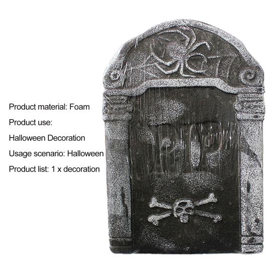 Украшения для надгробий, привлекающие внимание, добавляют атмосферы, пенопластовые украшения для надгробий на Хэллоуин для вечеринки