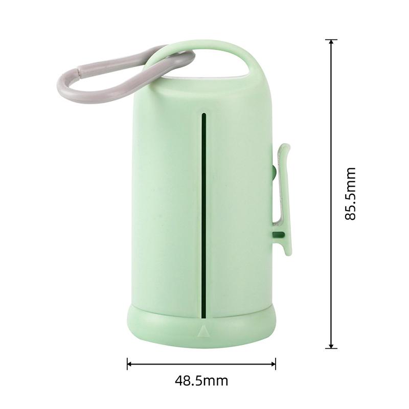 2Pcs Dog Poop Bag Carrier Portable Pet Waste Bag Dispenser Simple Stylish Dog Garbage Holder Dispensers Cleaning Supplies