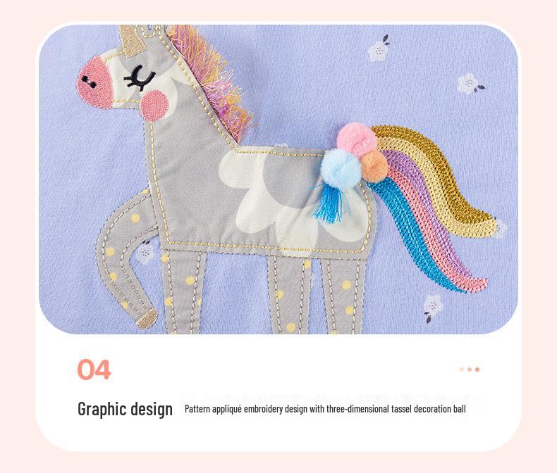 Платье для девочек Little Maven с мультяшным рисунком и длинным рукавом для осени