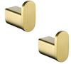 Hongdec Modern Eco-Friendly Brushed Gold Stainless Steel Wall-Mounted Robe Hook for Bathroom