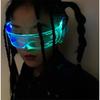 Cyberpunk Futuristic Technology Sense Glasses Sci-fi Led Bungee Ins Male Net Red Female Bar Glowing Sunglasses