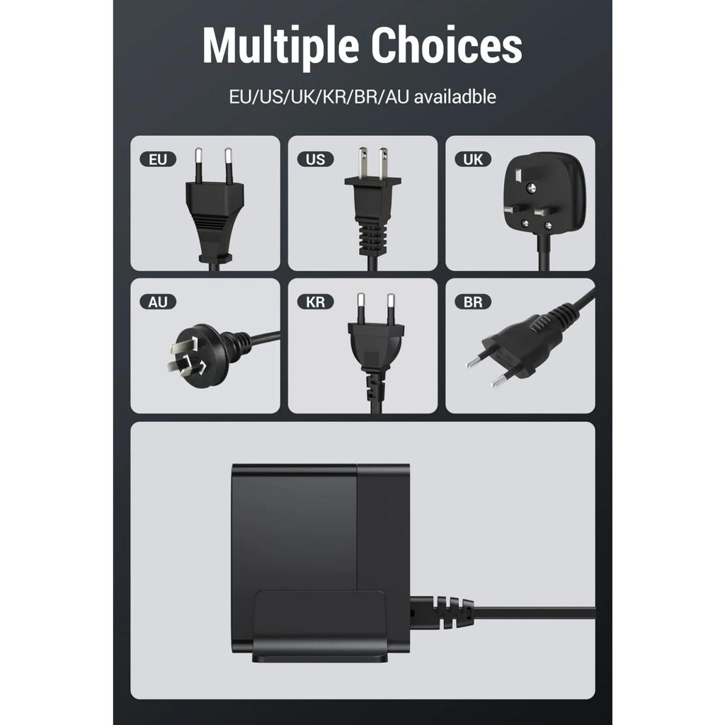 140 Вт GaN зарядное устройство для настольного ноутбука быстрое зарядное устройство 5 в 1 PPS PD QC быстрая зарядка для iPhone 16 15 14 13 Pro Max зарядное устройство для телефона Xiaomi Samsung