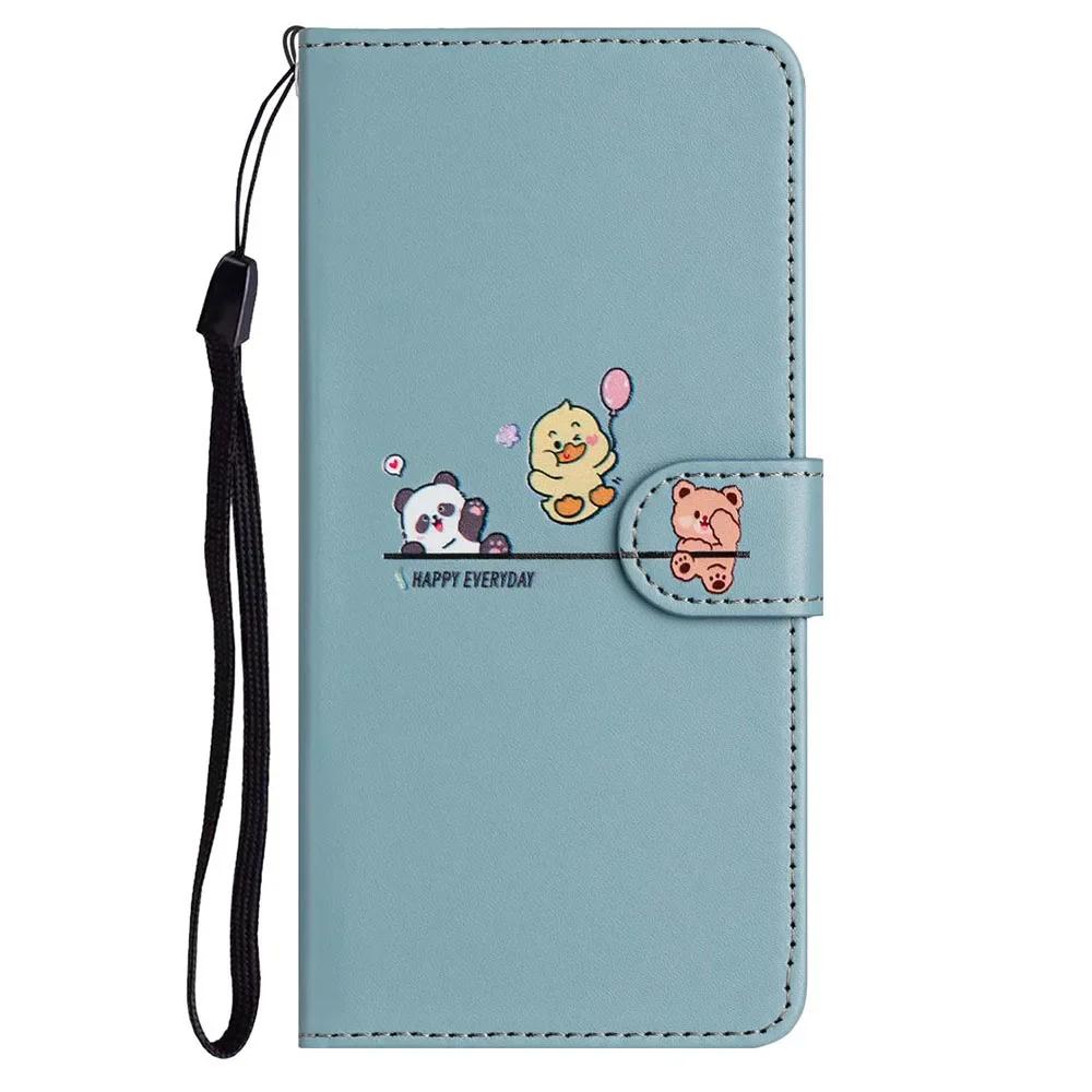 Чехол-книжка с рисунком для Xiaomi 13T Poco X7 X6 M6 M7 Pro Redmi Note 14 13 Pro Plus 13C Turbo 4 K60 Ultra K70E