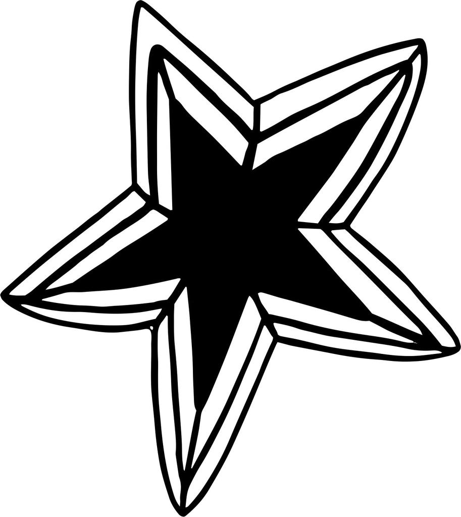 Printtoo Square Star Pattern Изготовление деревянного резинового штампа Блок-бронирования-2 x 2