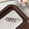 Leopard Print Oval Hair Clip: Trendy Autumn/Winter Accessory for Women.
