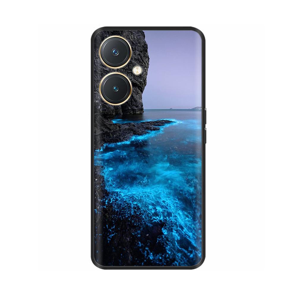 Чехол для Vivo Y27 Черный Чехол Череп Волк Силиконовый Мягкий Задние Чехлы Для Vivo Y27 5G Чехол для Телефона VivoY27 Y 27 2023 Защитный Чехол