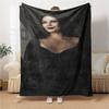 1pc Flannel Blanket, Elegant,Mysterious,Wednesday Pattern Printed Blanket, Sofa Bed Sofa Car Office Camping Travel Warm And Comfortable Soft