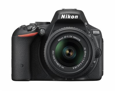Nikon Цифровая зеркальная камера D5500 VRII, комплект объективов, черный, сенсорный ЖК-дисплей с миллионами пикселей, 18-55" 24,16" 3,2-дюймовый D5500LK18-55BK