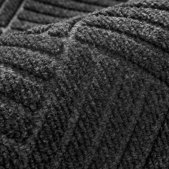 Нескользящий коврик для пола из прочной резины с надежным сцеплением, удерживающий грязь и влагу. Коврик для входа, легко чистится. Коврик для входа в помещение и на улицу.