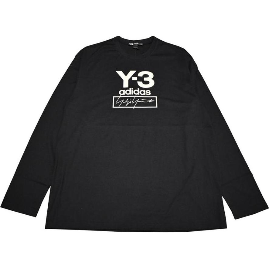 Y-3 Футболки Мужские Черные С Круглым Вырезом Средней Посадки FJ0406