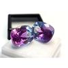 Natural Pitambari Sapphire Cushion Cut 25+ Ct Pair Fabulous Certified Gemstone