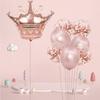 Pink Crown Balloon Sequin Ballons Set Foil Balloons Girls Birthday Party Baby Shower Bridal Party Decoration
