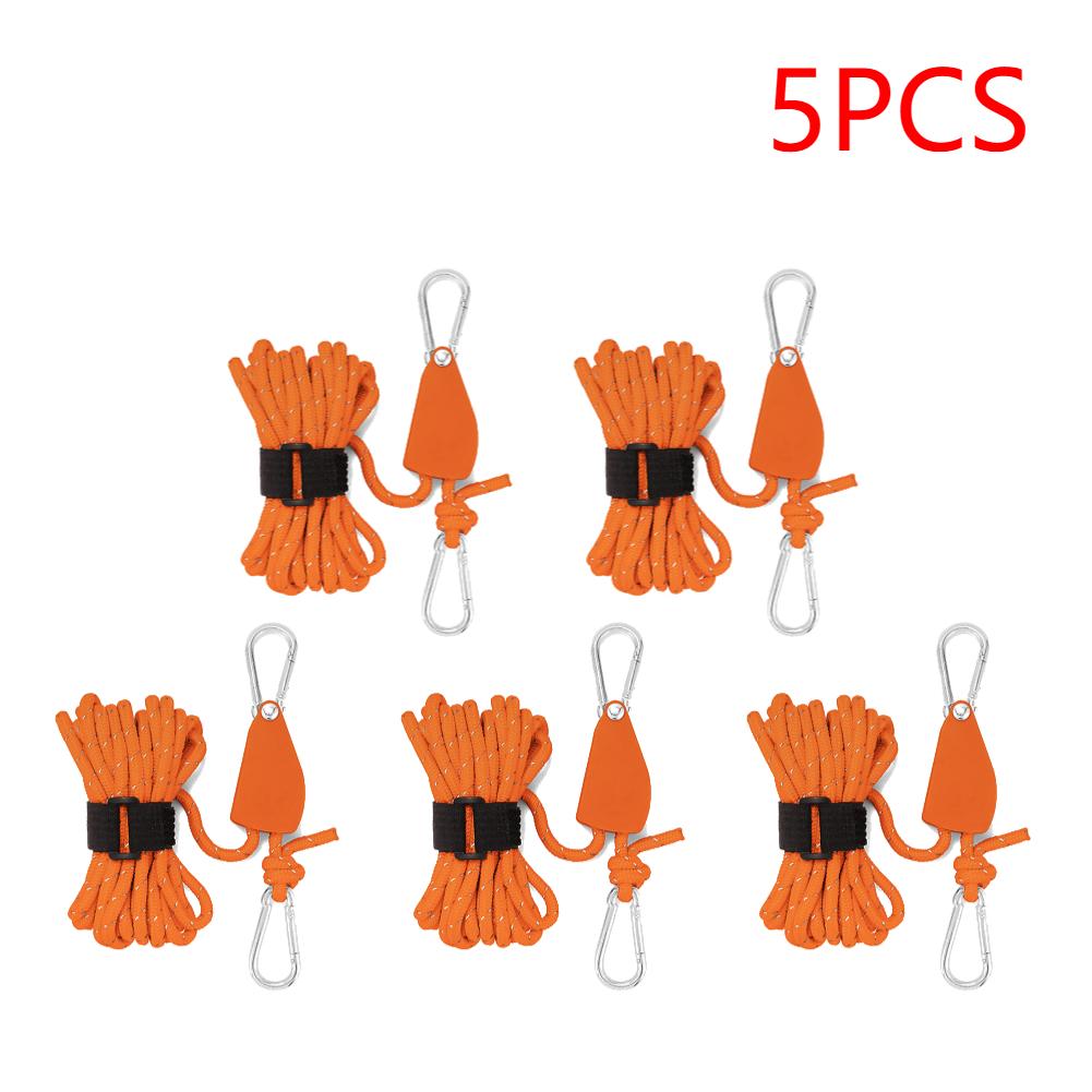 4 м регулируемый трос для кемпинговой палатки, вешалка для троса, трос для тента, подъемный трос, крюк, прочный трос, вешалка-зажим