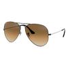 Ray-Ban Sunglasses Gradient Aviator Sunglasses Men's and Women's 0RB3025 Gun Colour Frame Brown Gradient Lenses