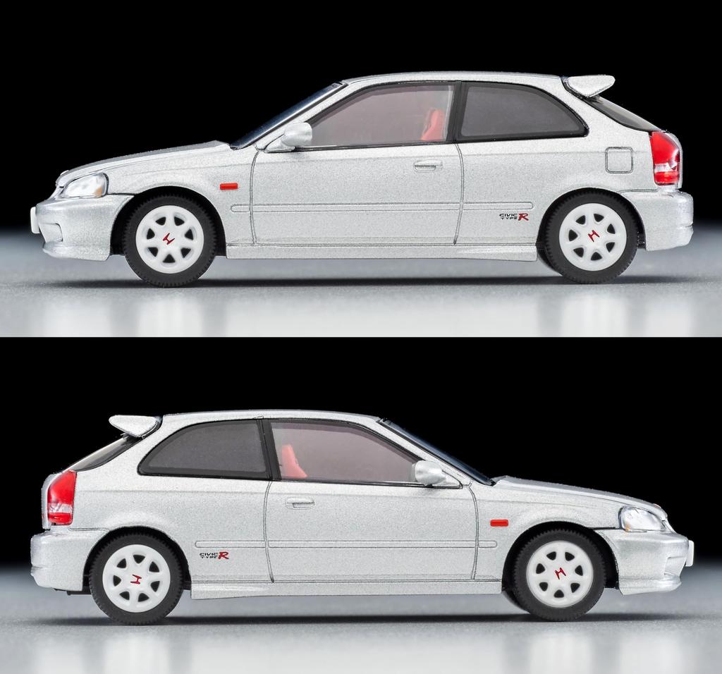 Tomica Limited Vintage Neo Honda Civic Type R Silver 99 Year Finished Product 1/64 LV-N165d
