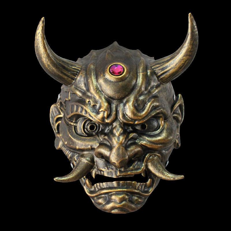 Silver Copper Red Prajna Soldier Mask Demon King Resin Mask Diamond Mask Halloween Party