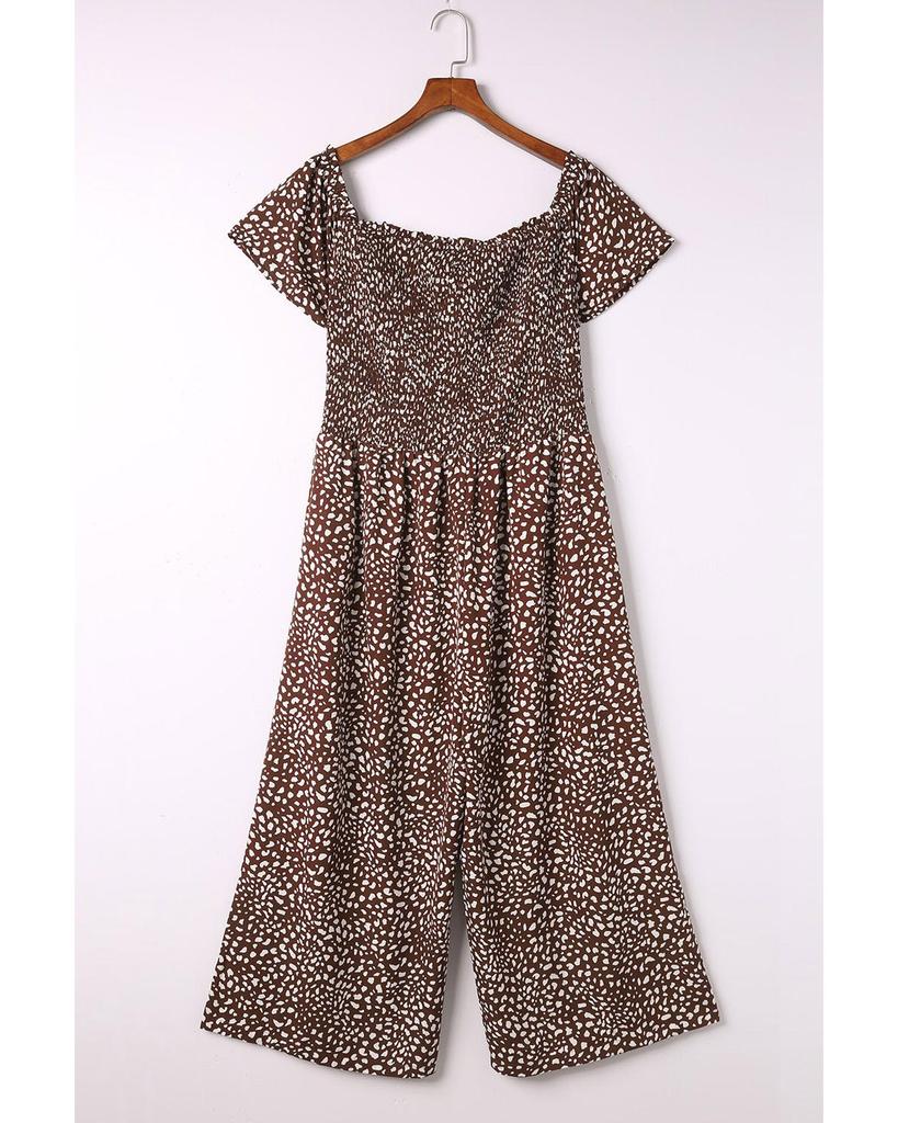 Azura Exchange Черный укороченный комбинезон с открытыми плечами и завязкой на талии