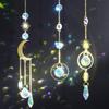 Decoration Crystal Prism Ball Hanging Rainbow Maker Window Moon Star Decor Light Pendant