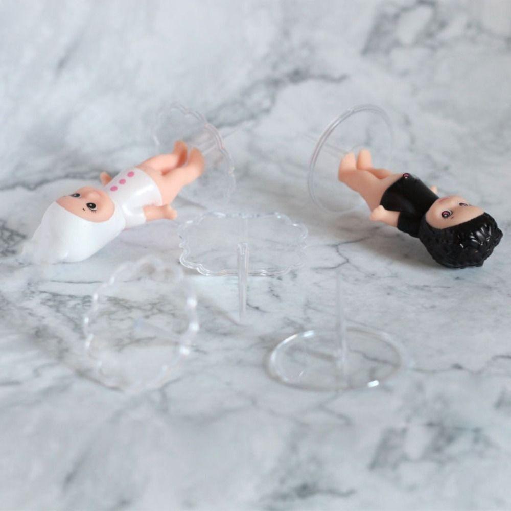 100 шт. Прозрачная основа для выпечки торта, пластиковая основа для фиксации куклы, декор для вечеринки по случаю дня рождения