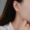 Серьги-цветы для женщин с маленькими, простыми и универсальными цветочными серьгами в лесном стиле. Свежие, красочные, милые.