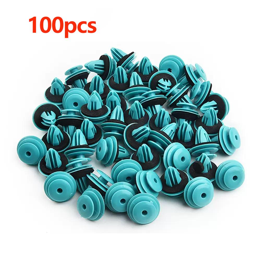 100/200pcs Nylon Retaining Clip Plastic Car Door Panel Fastener Clips Bumper Door Buckle  Universal Screw Clips Car Accessories